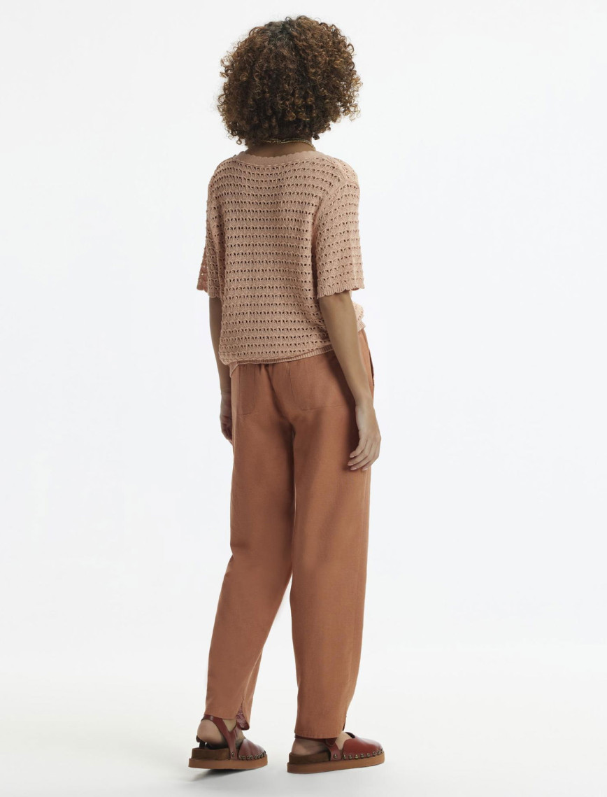 V Yaka Jakar Örgülü Kısa Kollu Hırka V Yaka Jakar Örgülü Kısa Kollu Hırka