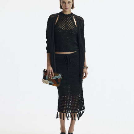 Boyundan Bağlanan Triko Üst Boyundan Bağlanan Triko Üst