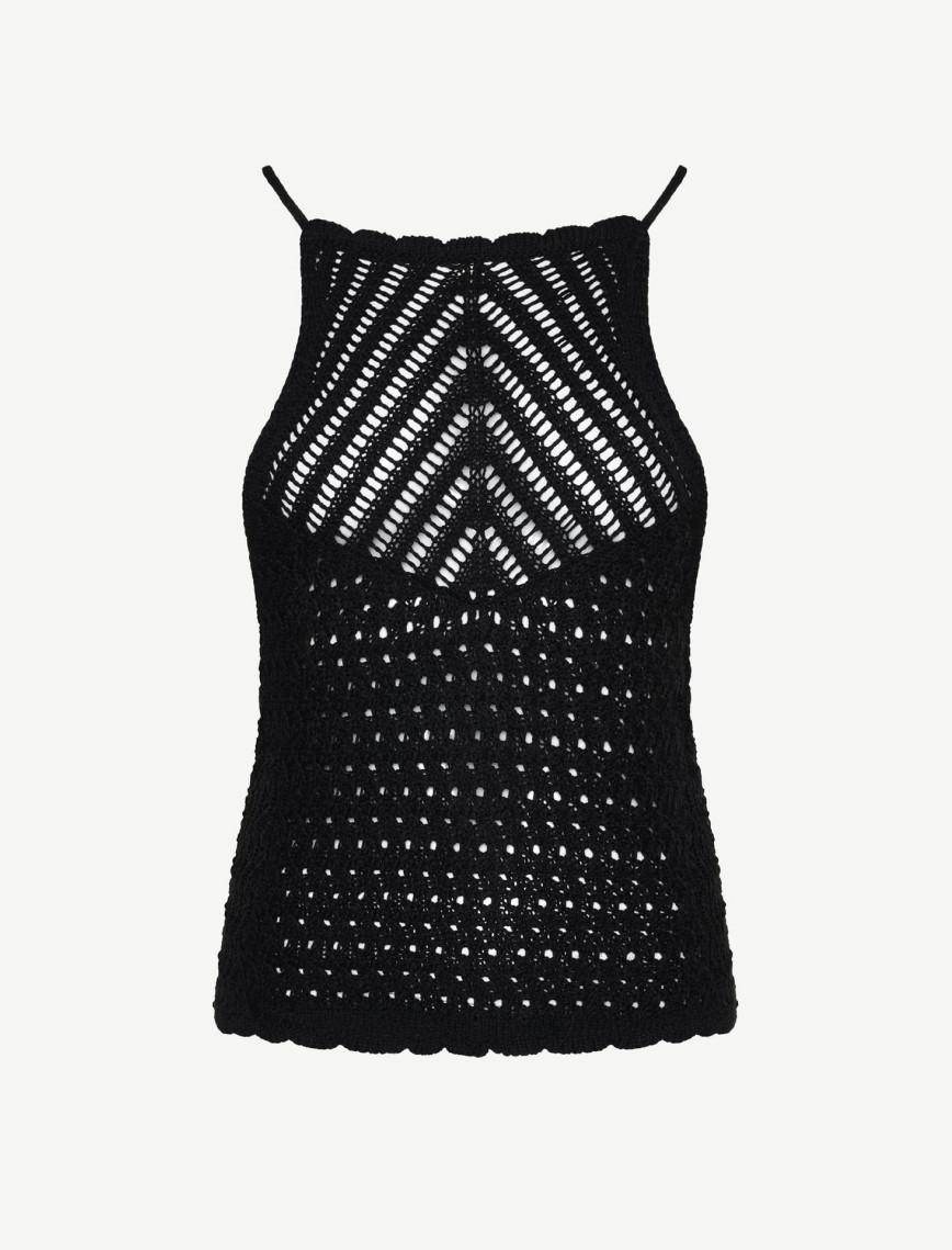 Boyundan Bağlanan Triko Üst Boyundan Bağlanan Triko Üst