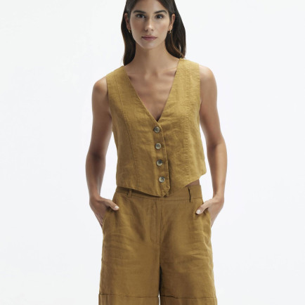 YARGICI Düğme Detaylı Yelek YARGICI Düğme Detaylı Yelek