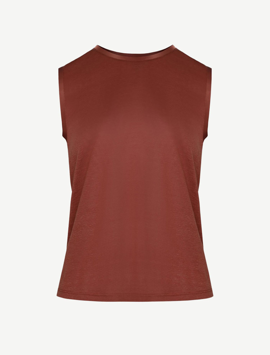 YARGICI Kolsuz Bisiklet Yaka Tshirt YARGICI Kolsuz Bisiklet Yaka Tshirt