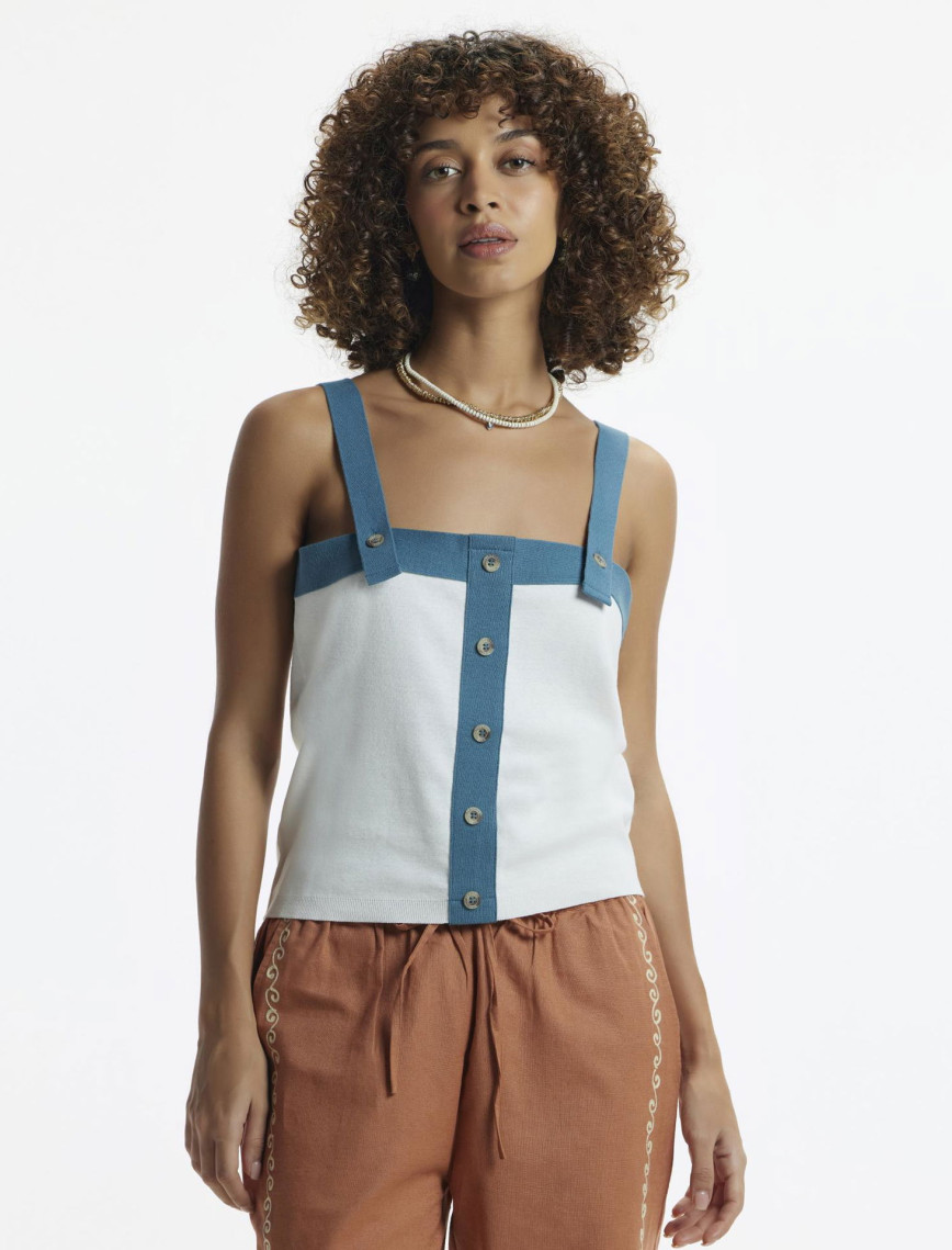 Askılı Triko Blüz Askılı Triko Blüz