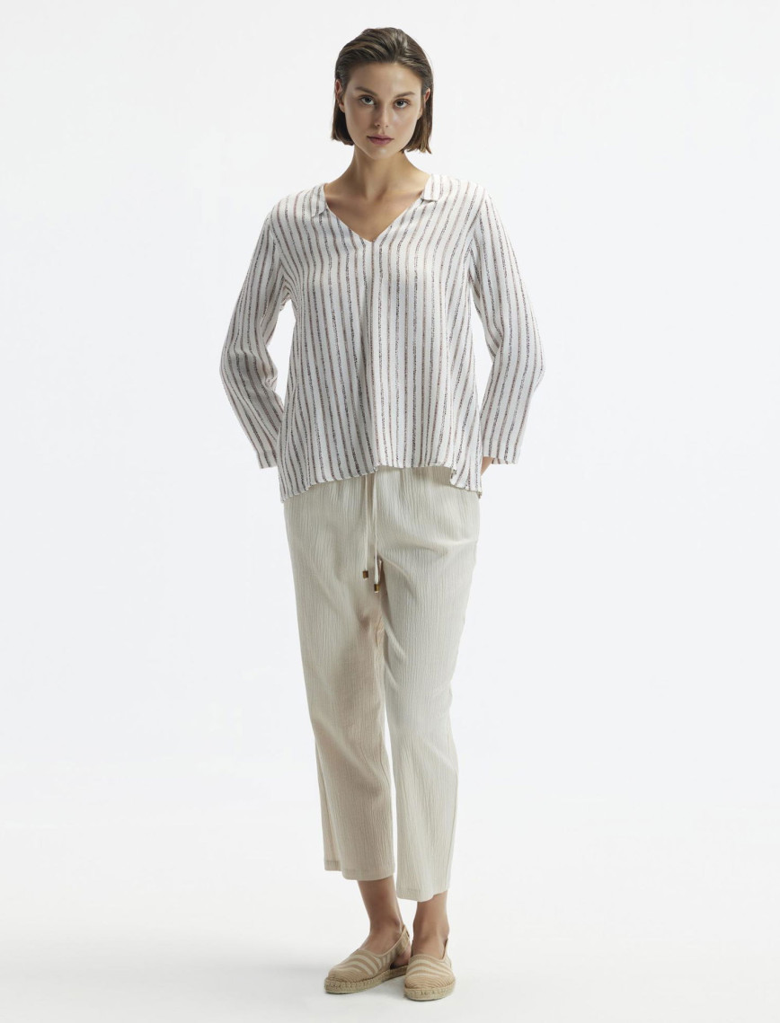 YARGICI Uzun Kollu V Yaka Bluz YARGICI Uzun Kollu V Yaka Bluz