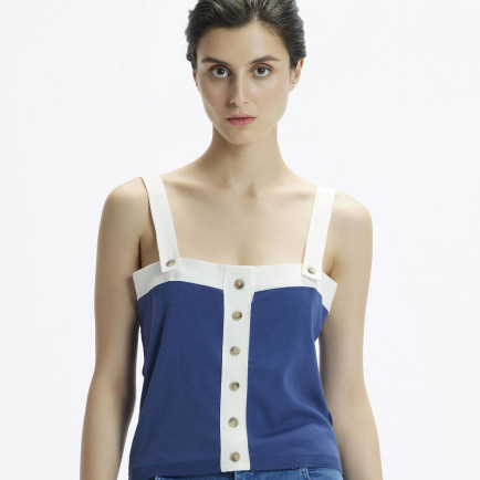 Askılı Triko Blüz Askılı Triko Blüz