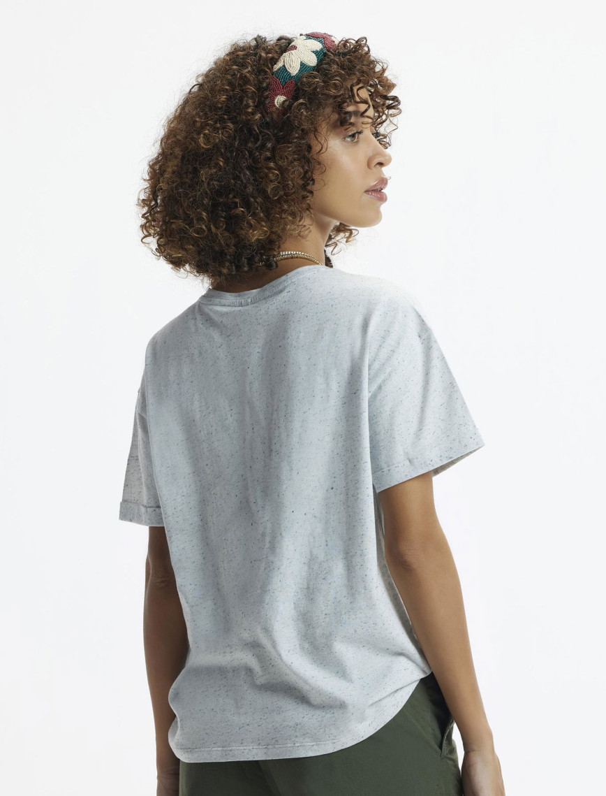 YARGICI Kolu Katlamalı Kısa Kollu T-Shirt YARGICI Kolu Katlamalı Kısa Kollu T-Shirt