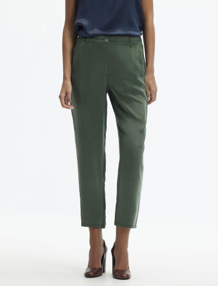 YARGICI Dar Paça Cropped Pantolon YARGICI Dar Paça Cropped Pantolon