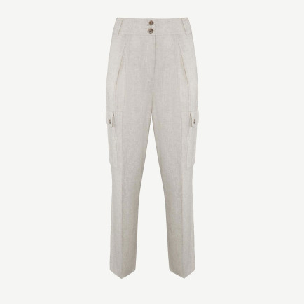 YARGICI Düz Kesim Kırma Detaylı Kargo Pantolon YARGICI Düz Kesim Kırma Detaylı Kargo Pantolon