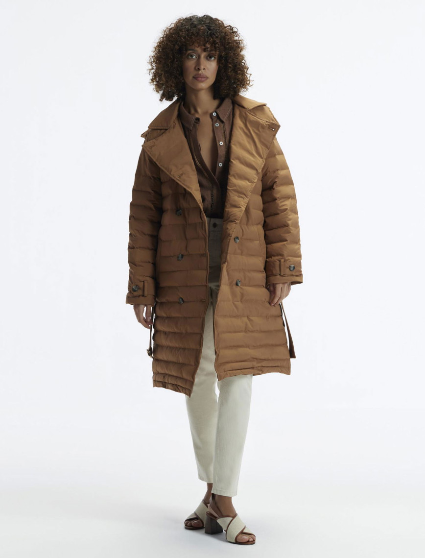 YARGICI Mikrofiber Kapüşonlu Uzun Düğme Ve Cep Detaylı Kemerli Pardösü YARGICI Mikrofiber Kapüşonlu Uzun Düğme Ve Cep Detaylı Kemerli Pardösü