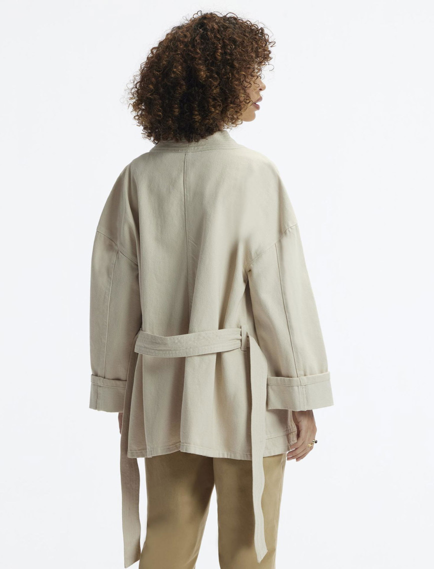 YARGICI Kemer Detaylı Non Denim Pardösü YARGICI Kemer Detaylı Non Denim Pardösü