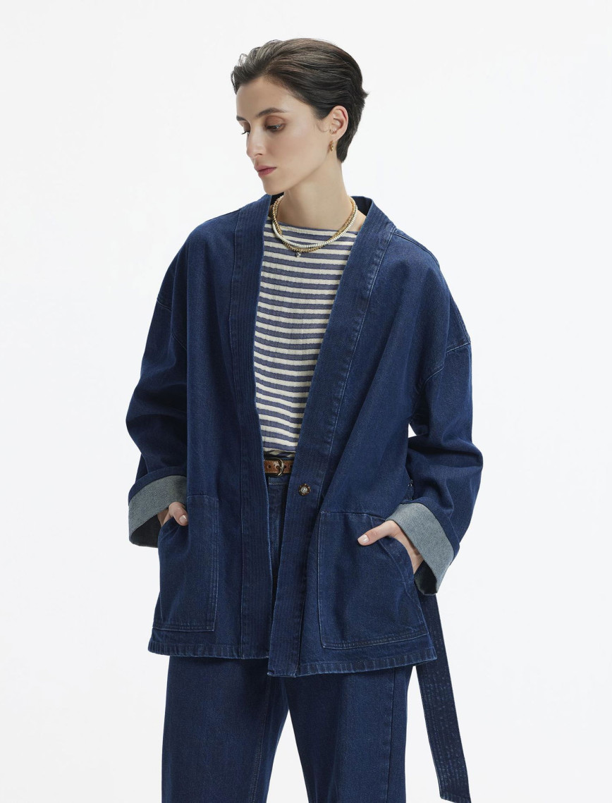 YARGICI Kemer Detaylı Non Denim Pardösü YARGICI Kemer Detaylı Non Denim Pardösü