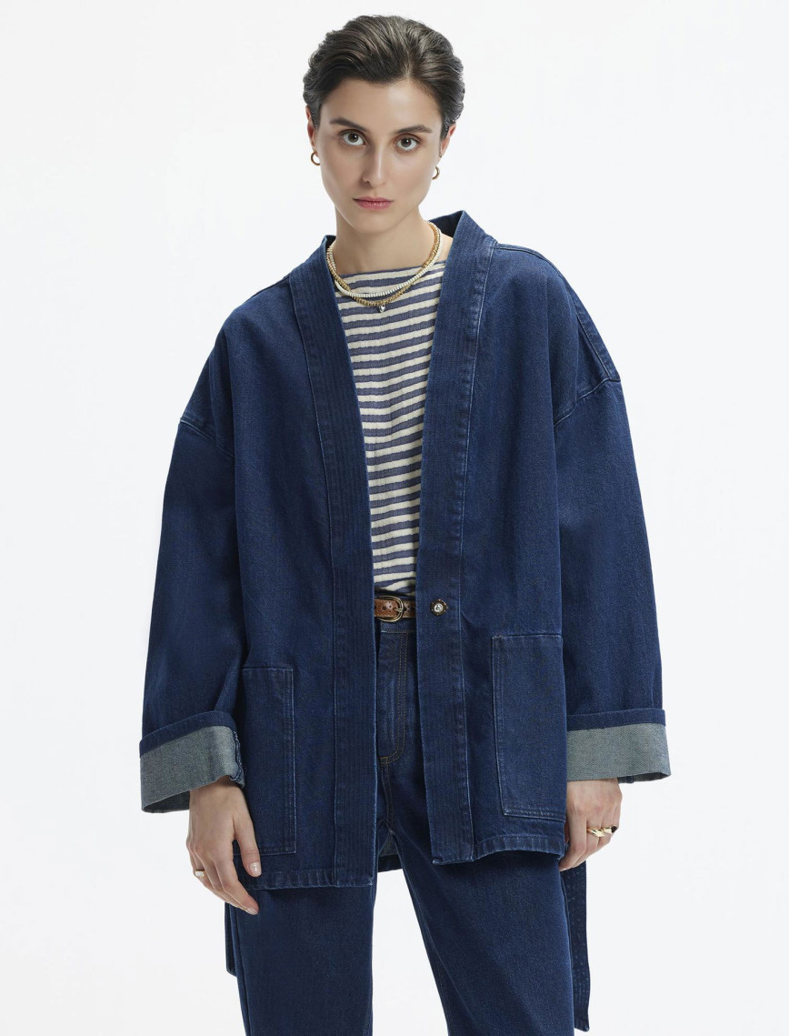 YARGICI Kemer Detaylı Non Denim Pardösü YARGICI Kemer Detaylı Non Denim Pardösü