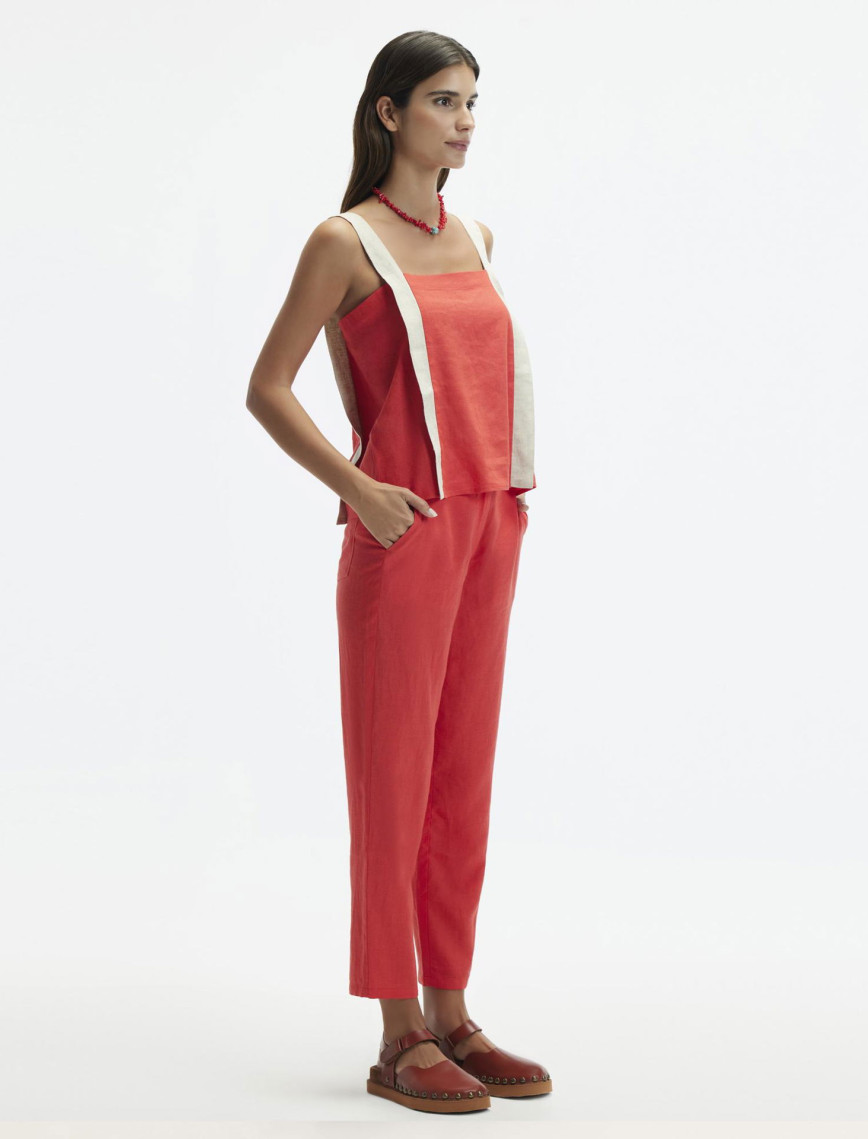 YARGICI Havuç Kesim Düğmeli Pantolon YARGICI Havuç Kesim Düğmeli Pantolon