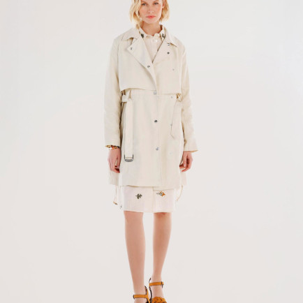 YARGICI Kruvaze Kapamalı Rüzgarlıklı Uzun Pardösü YARGICI Kruvaze Kapamalı Rüzgarlıklı Uzun Pardösü