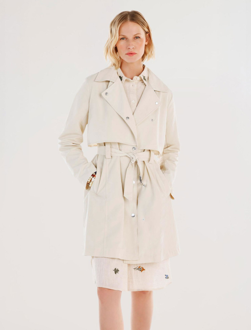 YARGICI Kruvaze Kapamalı Rüzgarlıklı Uzun Pardösü YARGICI Kruvaze Kapamalı Rüzgarlıklı Uzun Pardösü