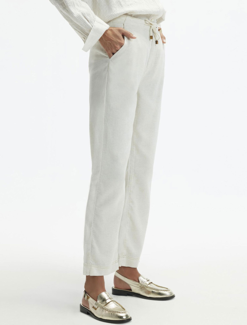 YARGICI Düz Kesim Duble Paça Bağ Detaylı Pantolon YARGICI Düz Kesim Duble Paça Bağ Detaylı Pantolon