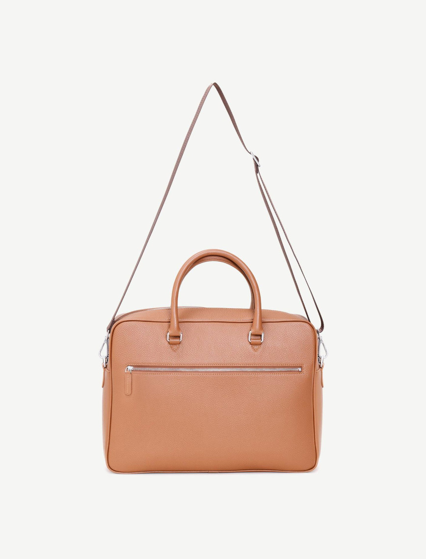 Fermuarlı Deri Laptop Çantası Fermuarlı Deri Laptop Çantası