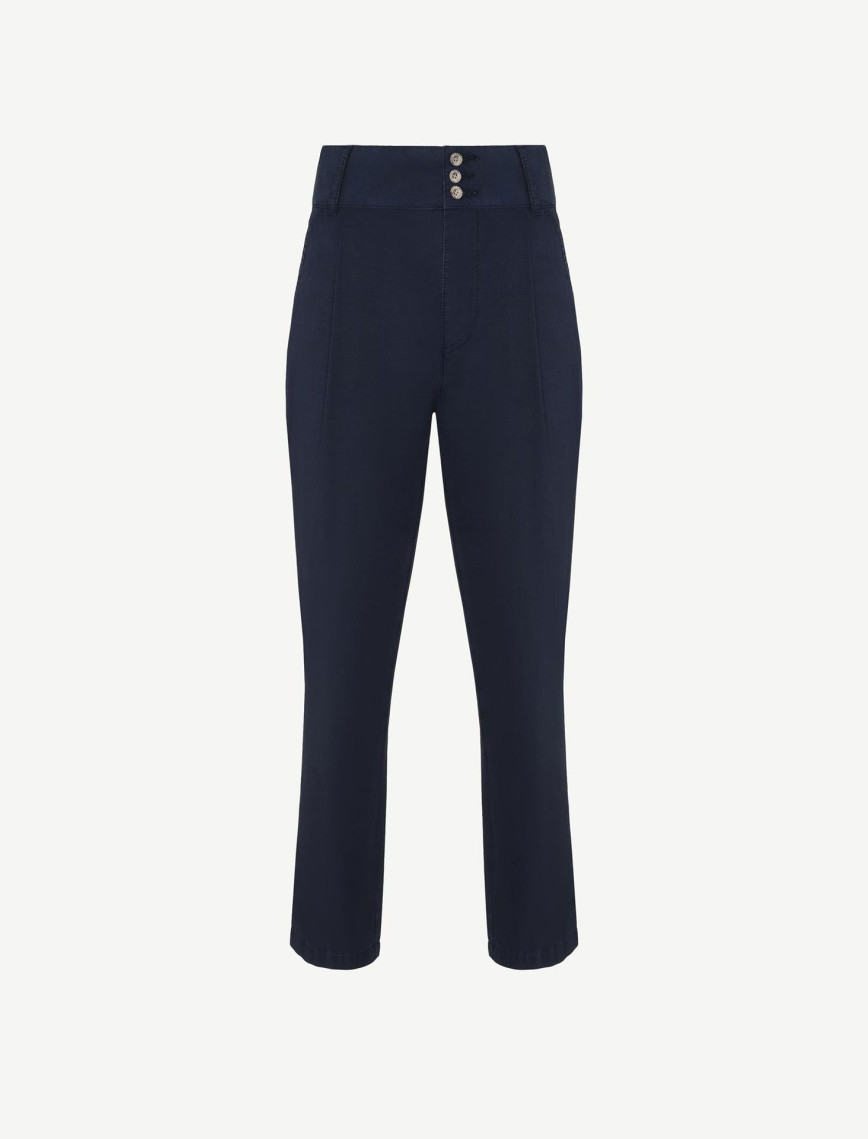 YARGICI Düz Kesim Kalın Kemerli Pensli Pantolon YARGICI Düz Kesim Kalın Kemerli Pensli Pantolon