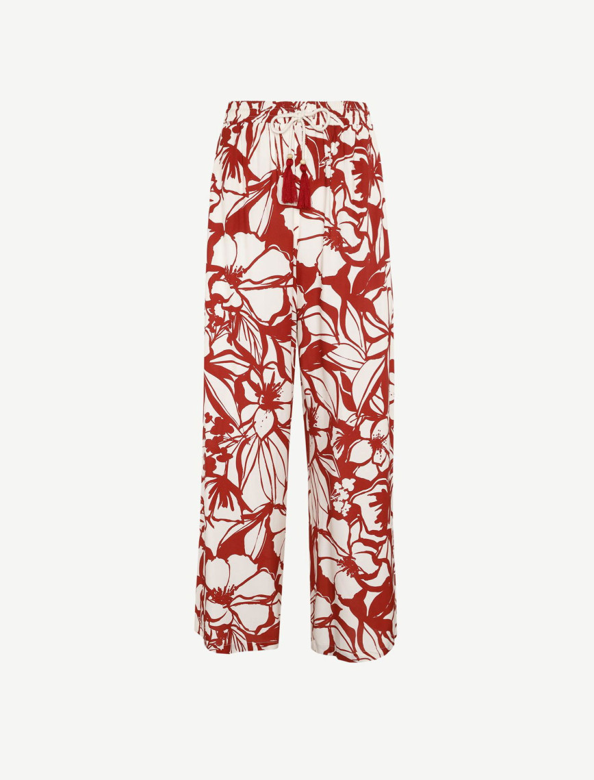 YARGICI Kordon Detaylı Bol Kesim Beli Lastikli Pantolon YARGICI Kordon Detaylı Bol Kesim Beli Lastikli Pantolon