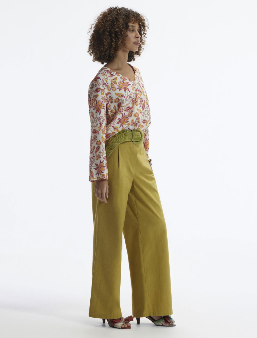 YARGICI Düz Kalıp Cepli Yandan Fermuarlı Pantolon YARGICI Düz Kalıp Cepli Yandan Fermuarlı Pantolon