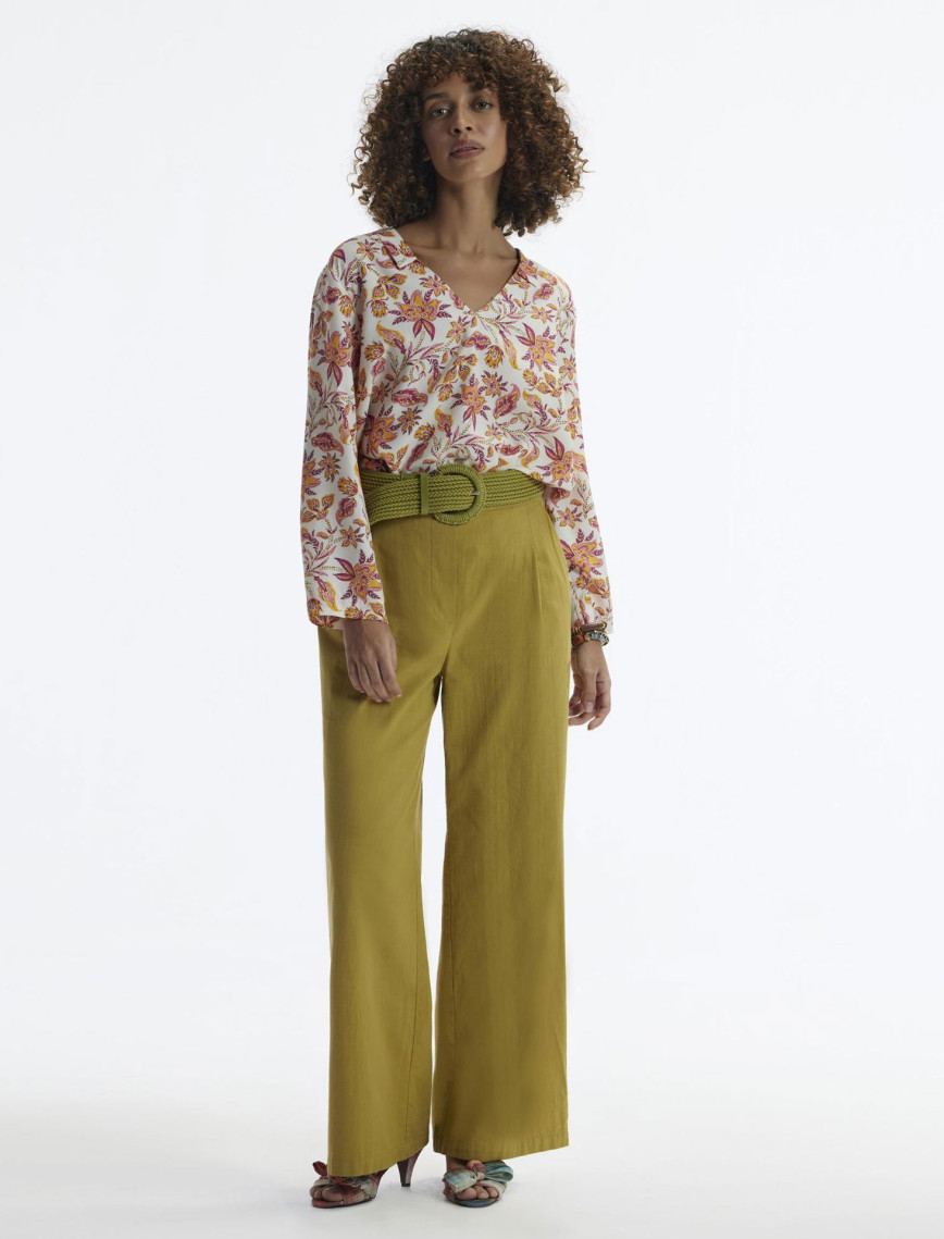 YARGICI Düz Kalıp Cepli Yandan Fermuarlı Pantolon YARGICI Düz Kalıp Cepli Yandan Fermuarlı Pantolon