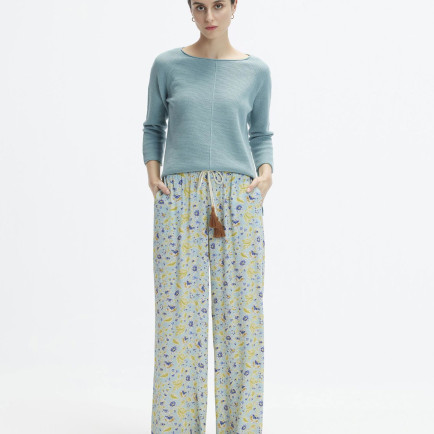 YARGICI Kordon Detaylı Bol Kesim Beli Lastikli Pantolon YARGICI Kordon Detaylı Bol Kesim Beli Lastikli Pantolon