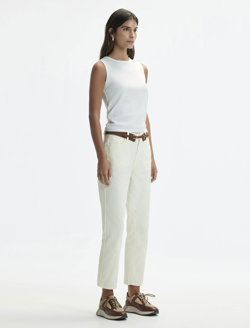 YARGICI Düz Paça Denim Pantolon YARGICI Düz Paça Denim Pantolon