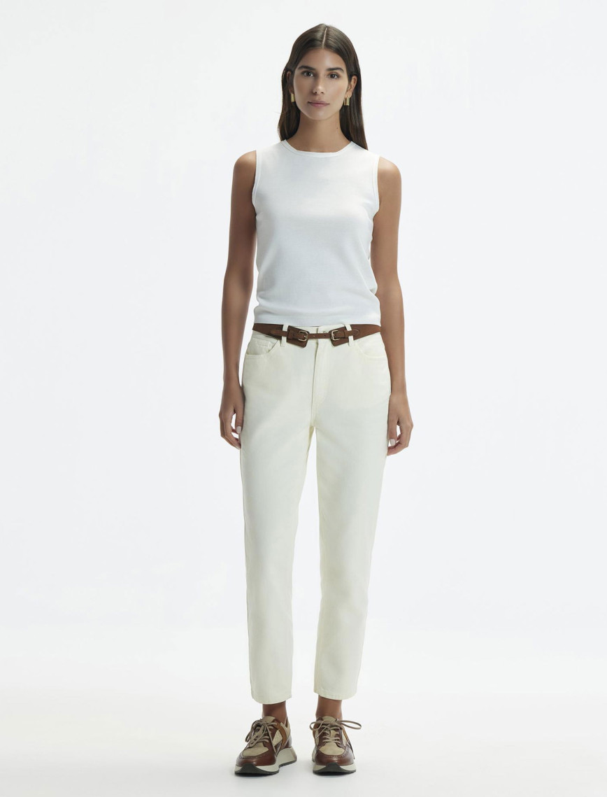 YARGICI Düz Paça Denim Pantolon YARGICI Düz Paça Denim Pantolon