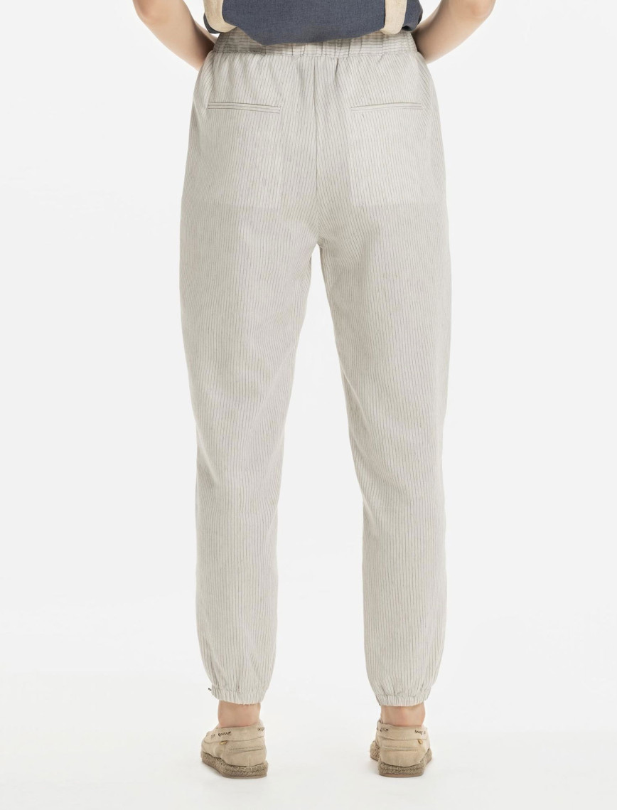 YARGICI Beli Ve Paçası Lastikli Pantolon YARGICI Beli Ve Paçası Lastikli Pantolon