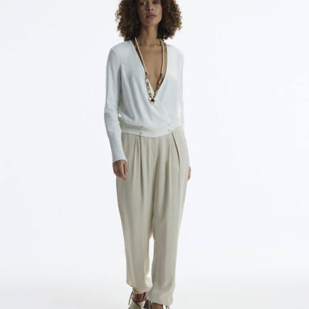 YARGICI Düz Kesim Paçası Bağlı Pantolon YARGICI Düz Kesim Paçası Bağlı Pantolon