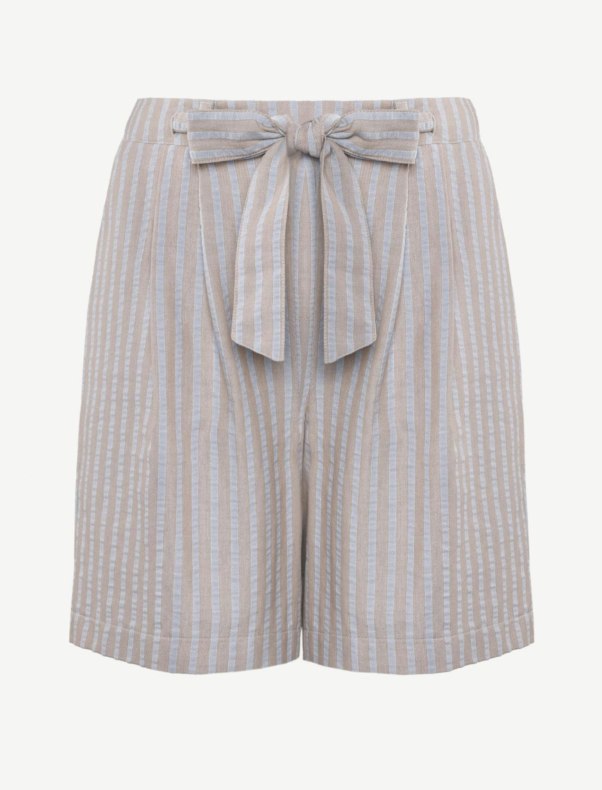 YARGICI Beli Lastikli Bağlamalı Şort YARGICI Beli Lastikli Bağlamalı Şort