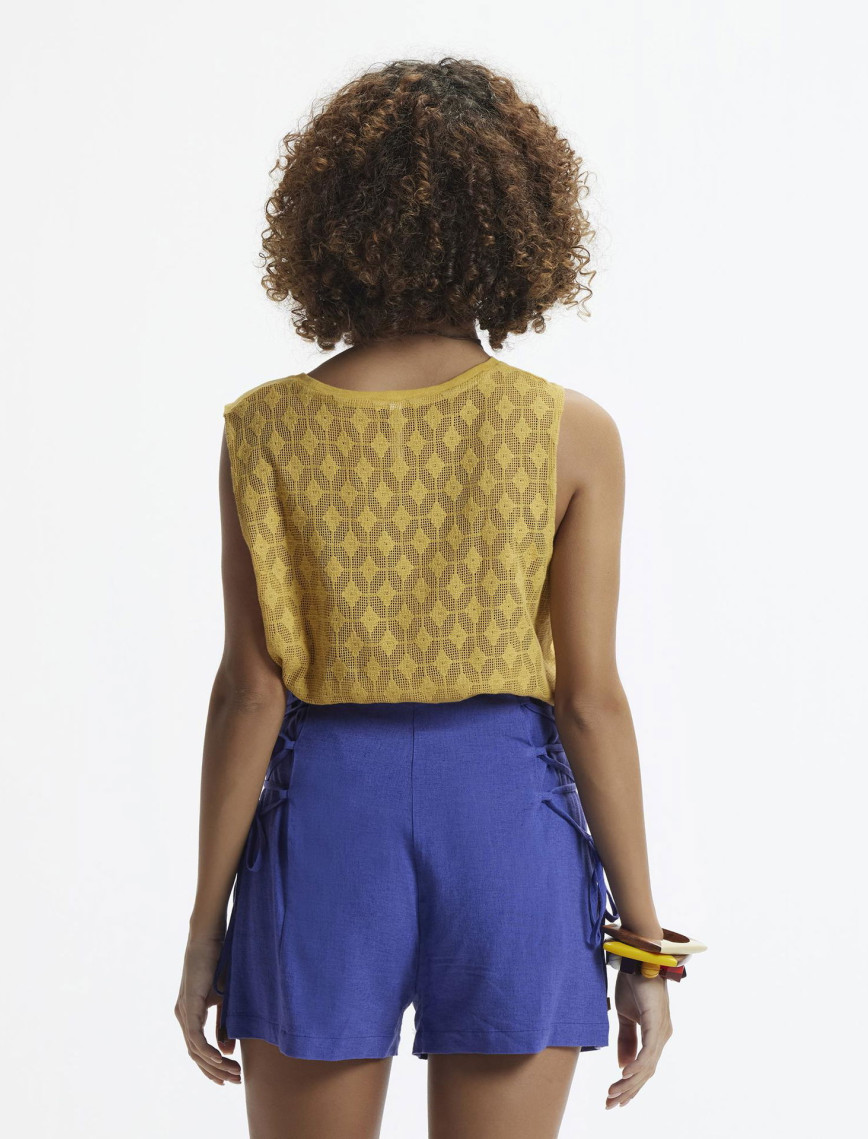 YARGICI Yanları Bağlamalı Kısa Şort YARGICI Yanları Bağlamalı Kısa Şort