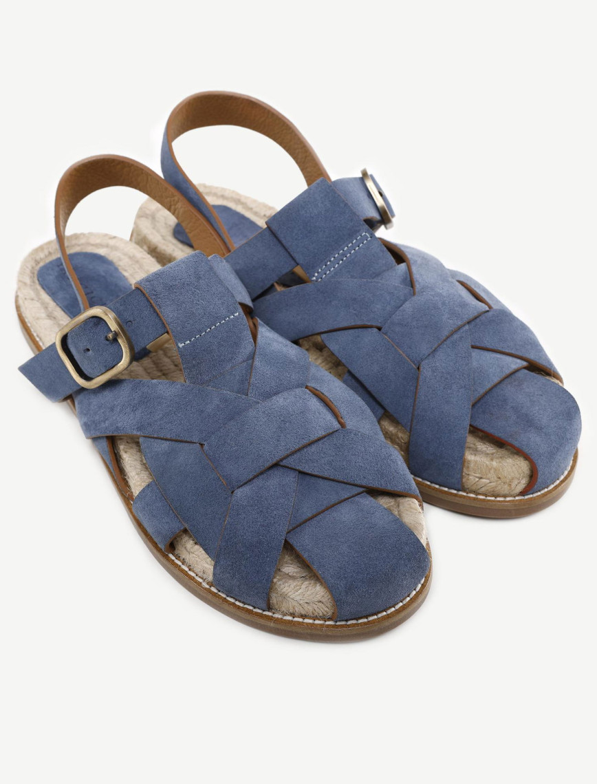 YARGICI Jüt Tabanlı Deri Sandalet YARGICI Jüt Tabanlı Deri Sandalet