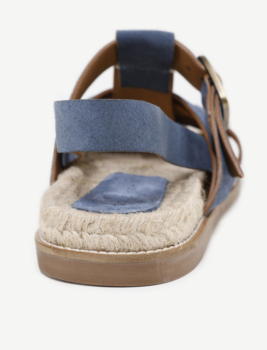 YARGICI Jüt Tabanlı Deri Sandalet YARGICI Jüt Tabanlı Deri Sandalet