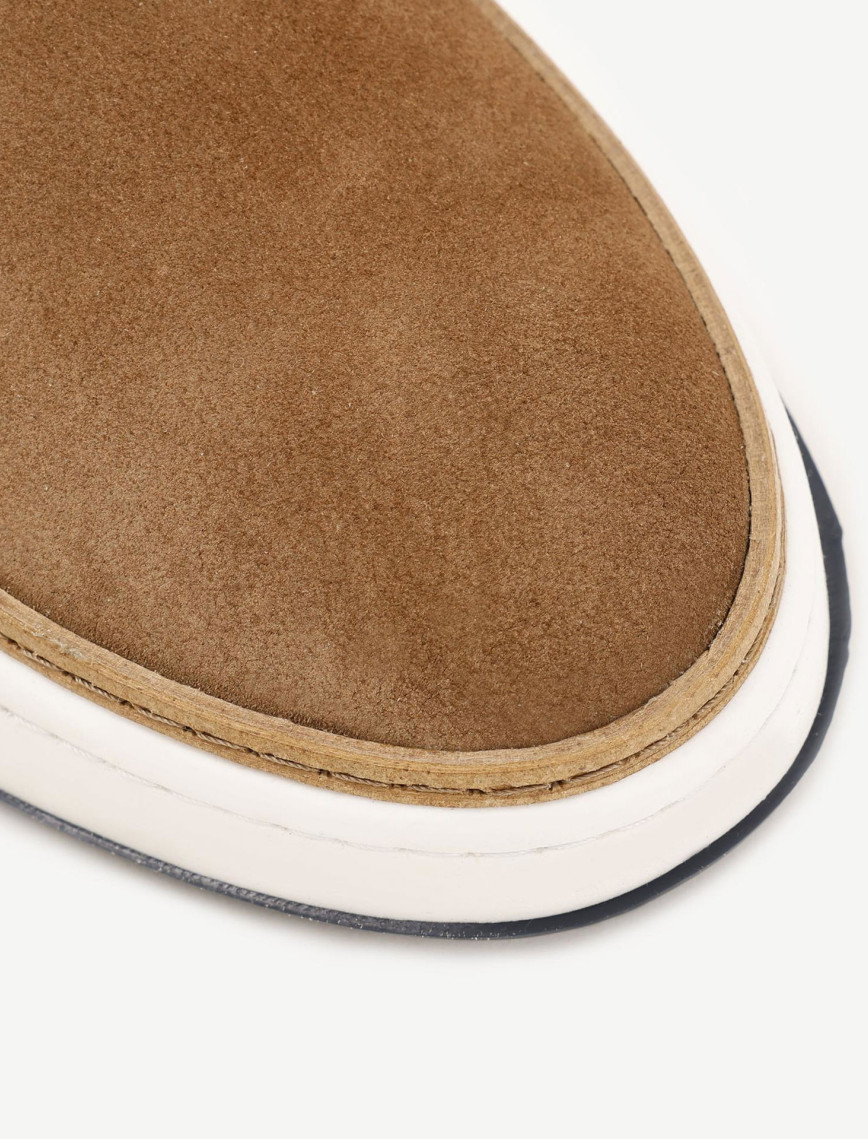 Lastikli Düz Deri Ayakkabı Lastikli Düz Deri Ayakkabı