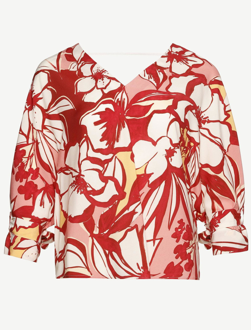 YARGICI V Yakalı Manşeti Bağlamalı Bluz YARGICI V Yakalı Manşeti Bağlamalı Bluz