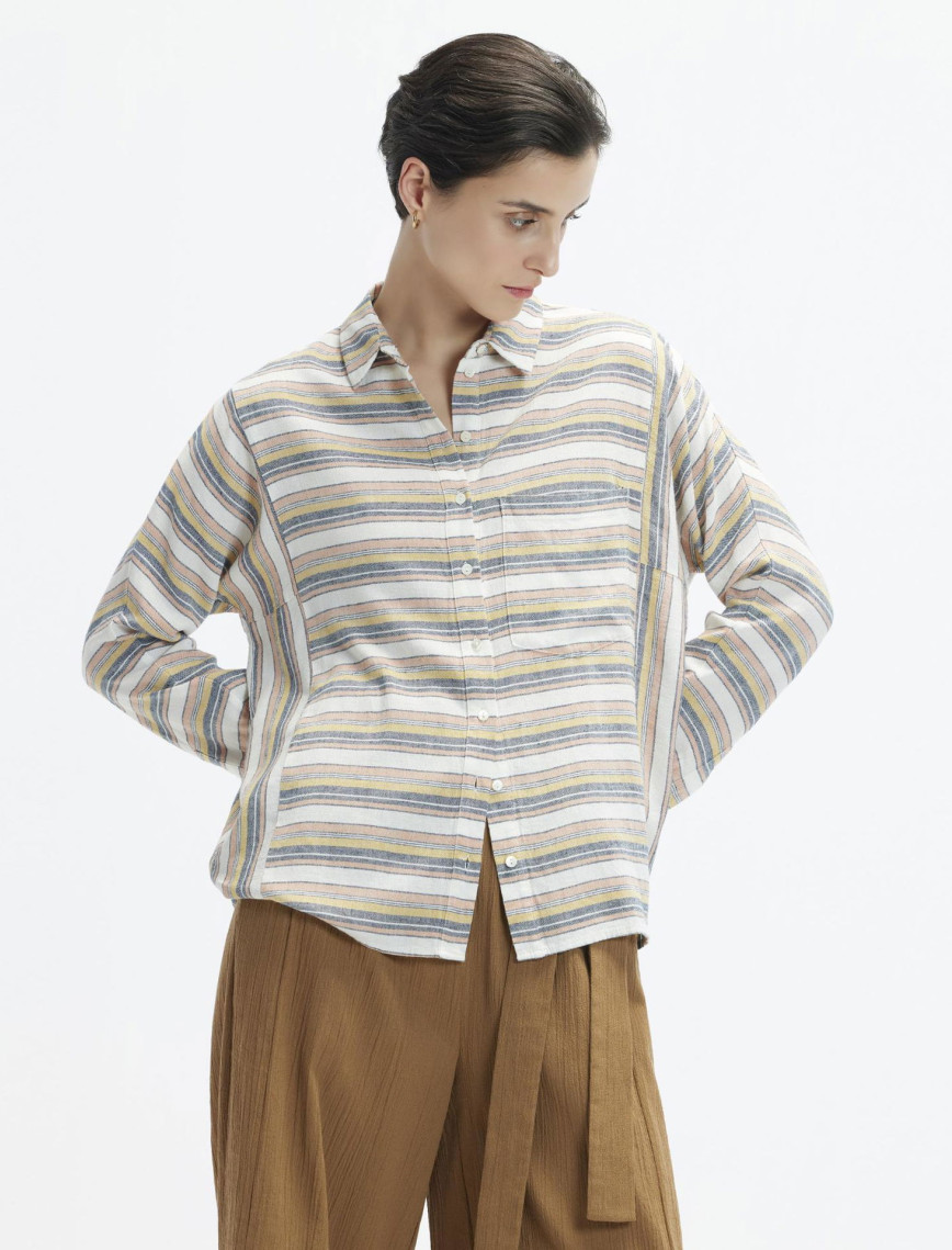 YARGICI Rahat Kesim Uzun Kollu Cepli Gömlek