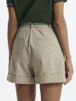YARGICI Kısa Boy Cepli Kemerli Duble Paça Şort