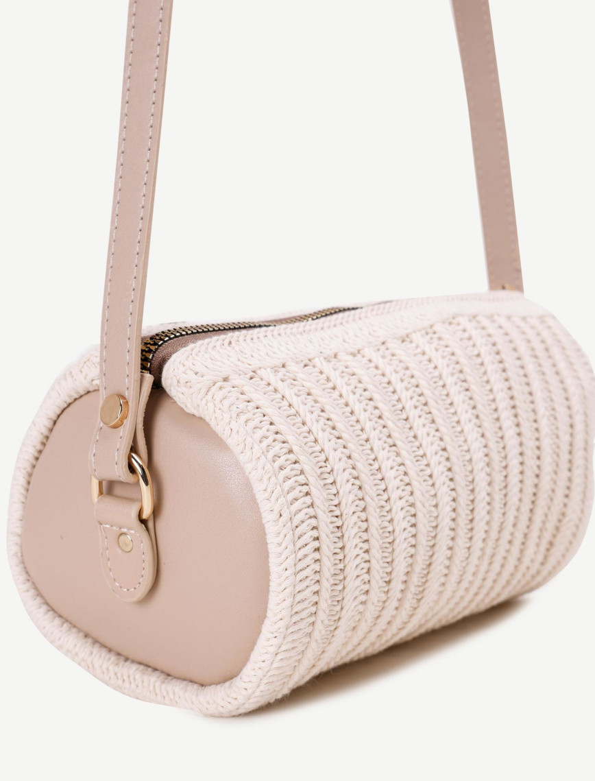 YARGICI Pamuk Örgü Silindir Çanta YARGICI Pamuk Örgü Silindir Çanta