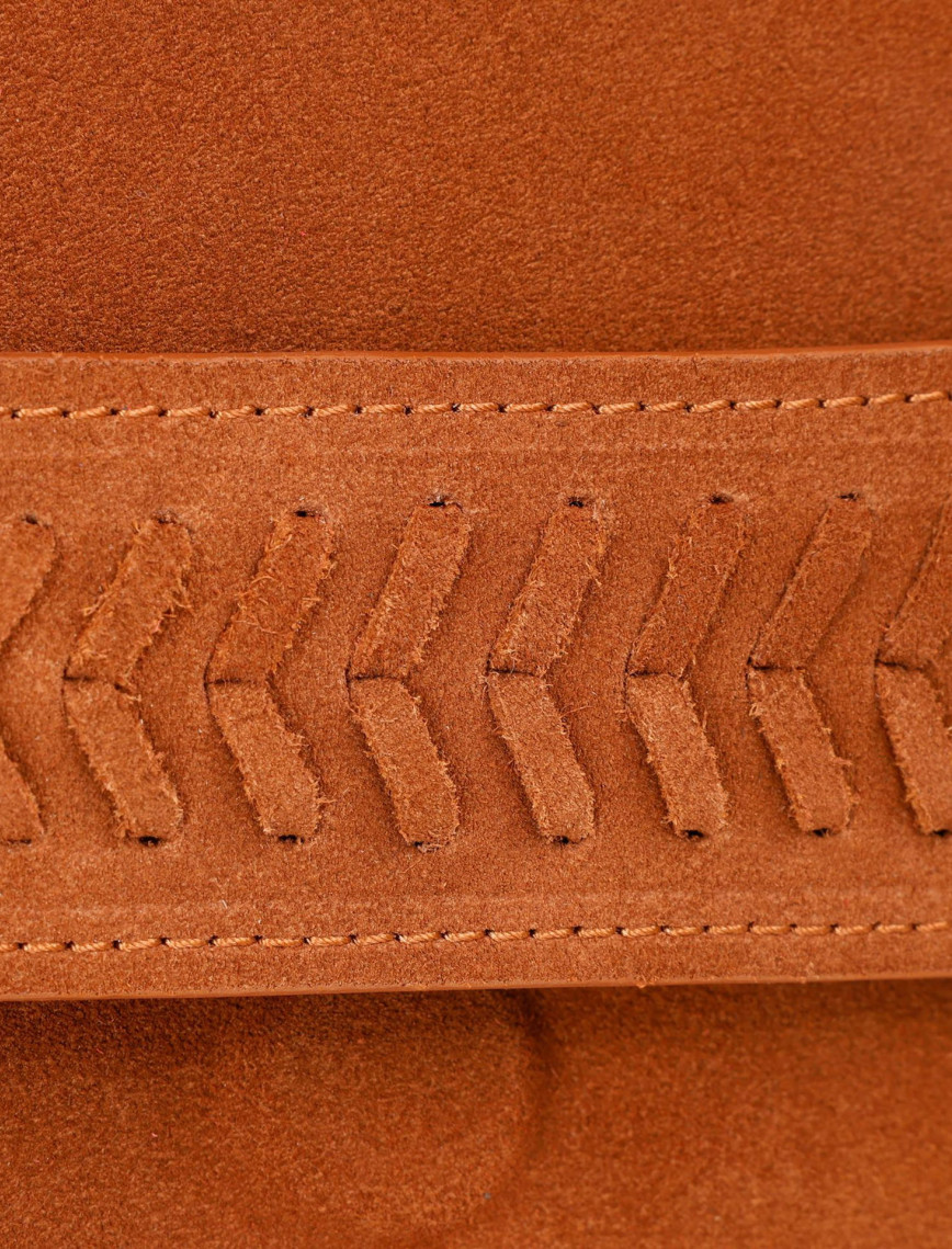 YARGICI Deri Süet Örgü Deyatlı Clucth YARGICI Deri Süet Örgü Deyatlı Clucth