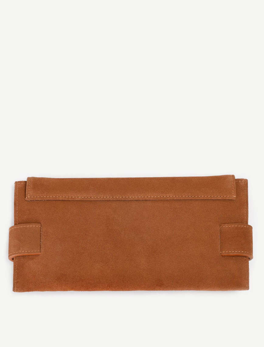 YARGICI Deri Süet Örgü Deyatlı Clucth YARGICI Deri Süet Örgü Deyatlı Clucth