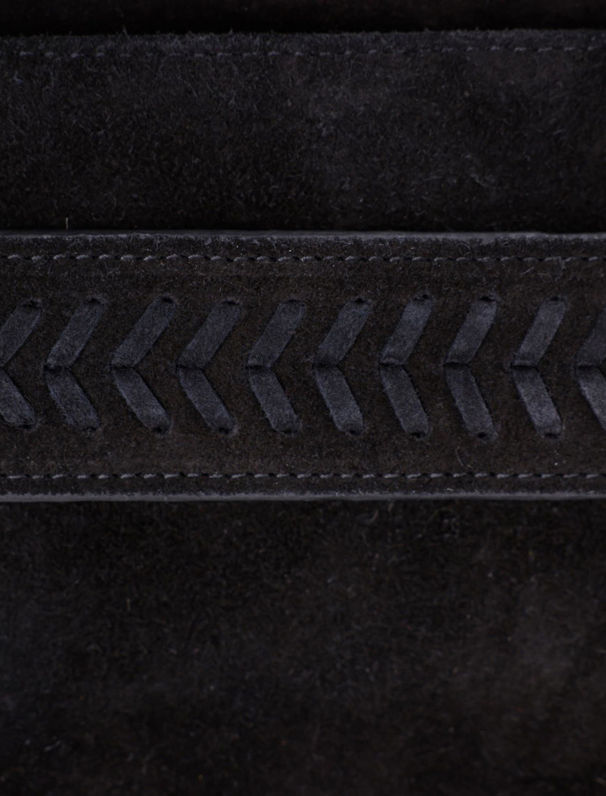 YARGICI Deri Süet Örgü Deyatlı Clucth YARGICI Deri Süet Örgü Deyatlı Clucth