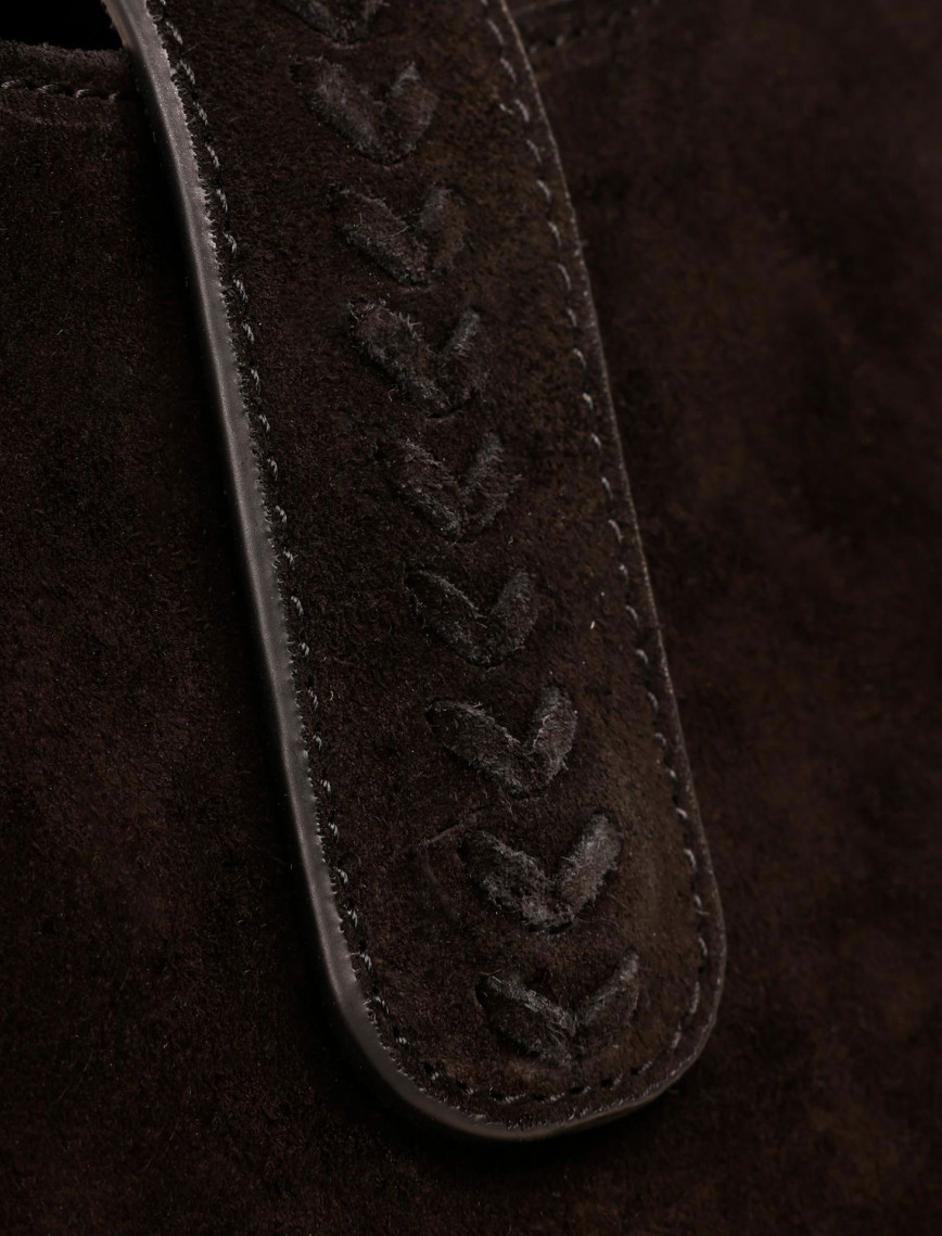 YARGICI Örgü Detaylı Baget Deri Çanta YARGICI Örgü Detaylı Baget Deri Çanta