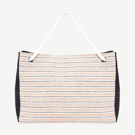 YARGICI Halat Saplı Çizgili Plaj Çantası YARGICI Halat Saplı Çizgili Plaj Çantası