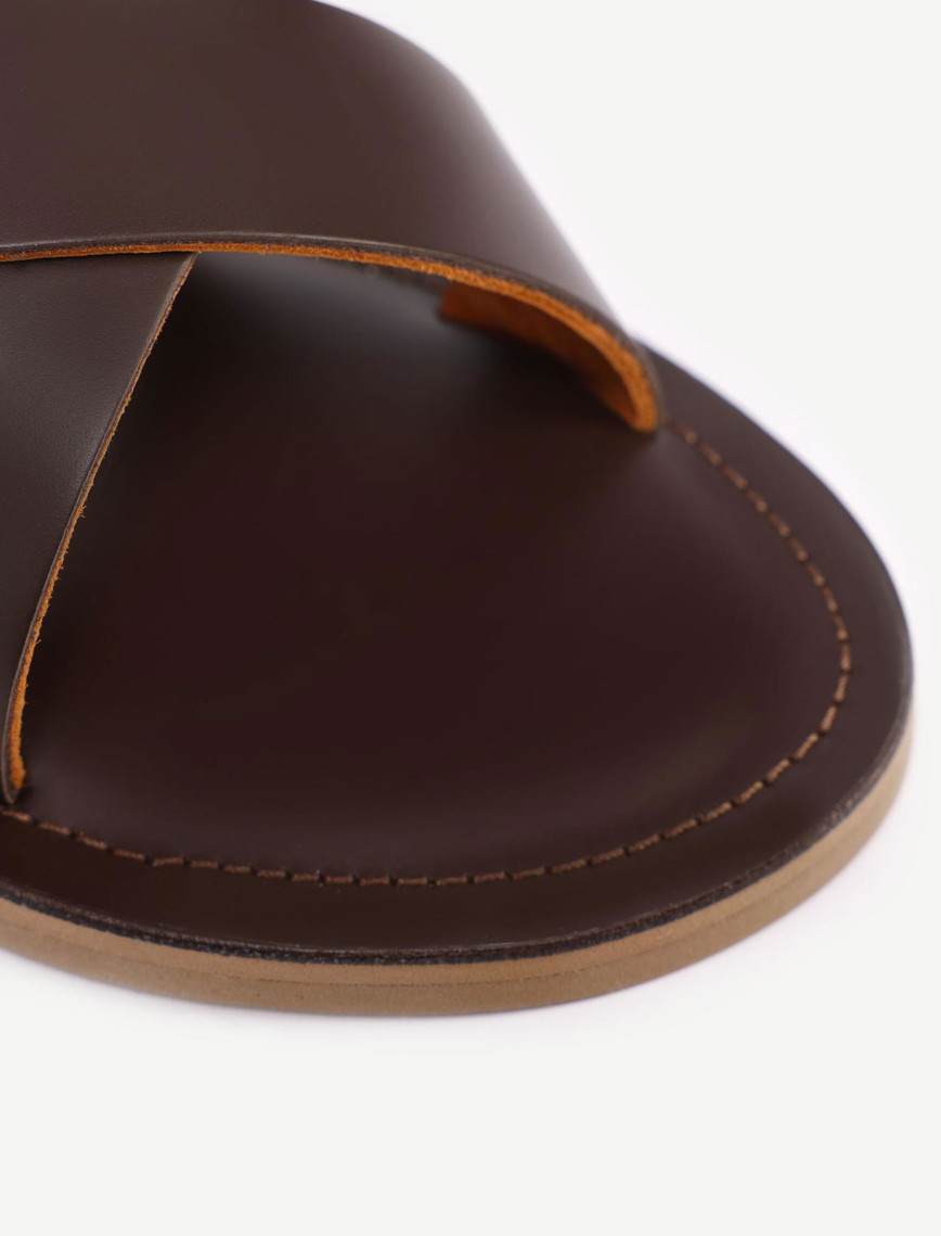 YARGICI Arkadan Bağlı Deri Sandalet YARGICI Arkadan Bağlı Deri Sandalet