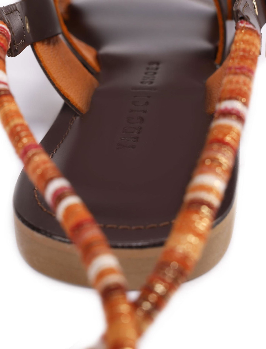 YARGICI Arkadan Bağlı Deri Sandalet YARGICI Arkadan Bağlı Deri Sandalet