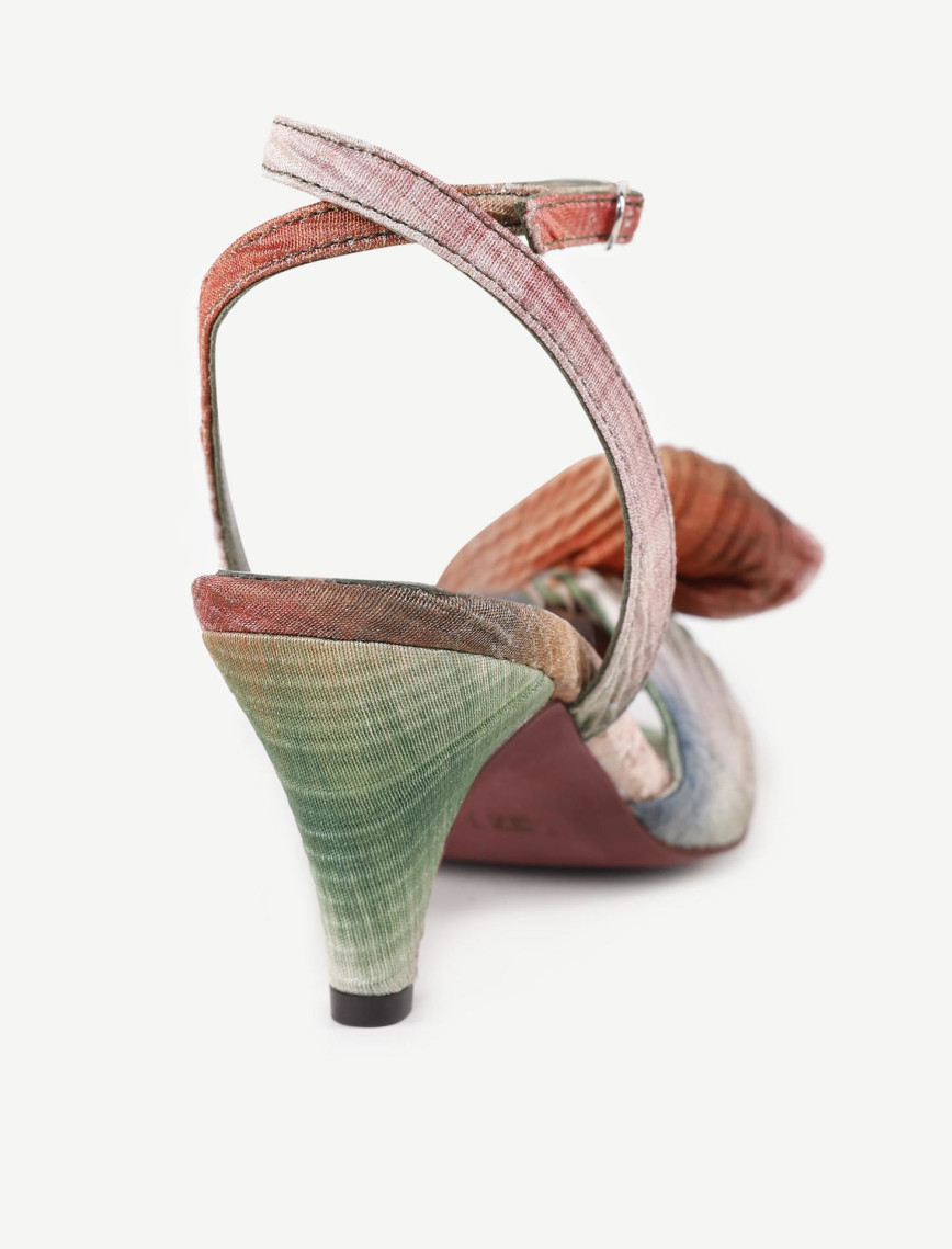 YARGICI Pilise Kumaşlı Topuklu Sandalet YARGICI Pilise Kumaşlı Topuklu Sandalet