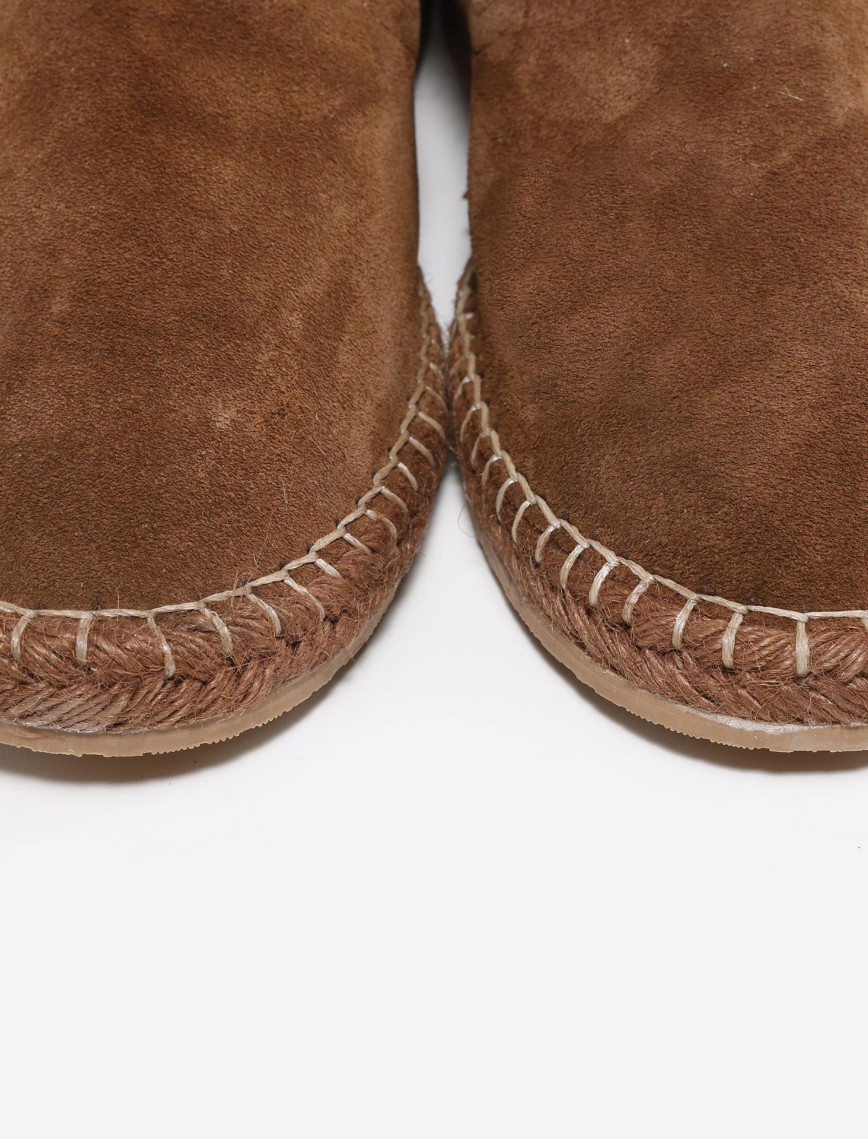 YARGICI Renk Detaylı Deri Espadril YARGICI Renk Detaylı Deri Espadril