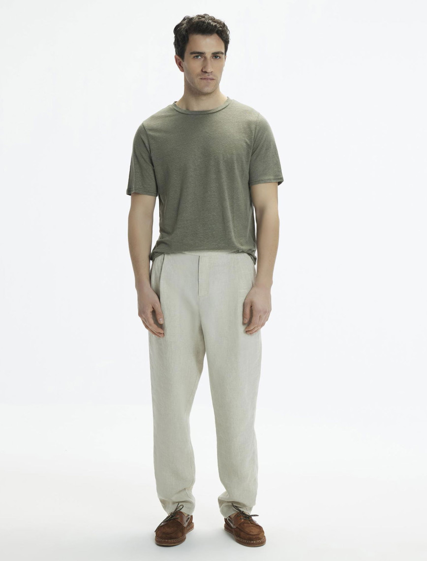 YARGICI Tapered Fit Pile Detaylı Fileto Cepli Pantolon YARGICI Tapered Fit Pile Detaylı Fileto Cepli Pantolon