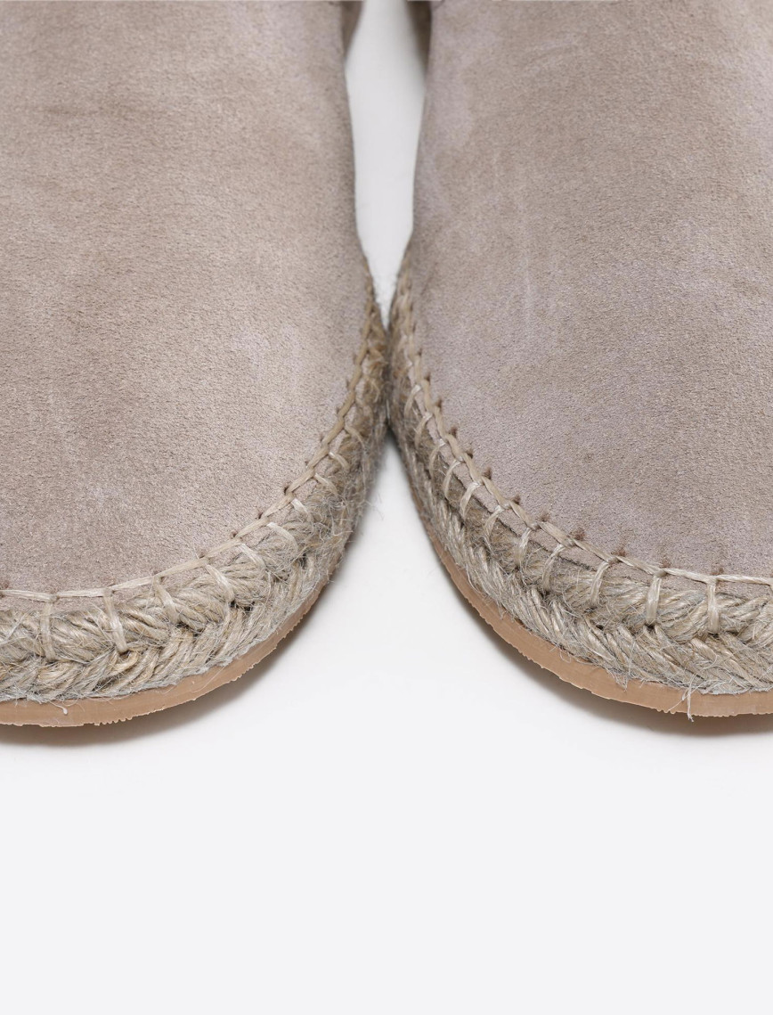 YARGICI Renk Detaylı Deri Espadril YARGICI Renk Detaylı Deri Espadril