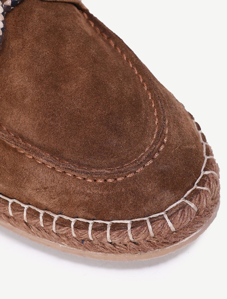 YARGICI Hasır Bağlı Deri Espadril YARGICI Hasır Bağlı Deri Espadril